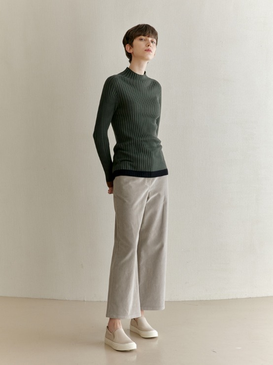 Wool wholegarment pullover knit M2C605