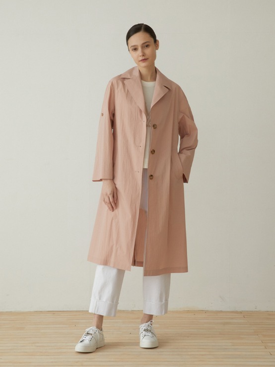 Single breasted trench coat M3A704