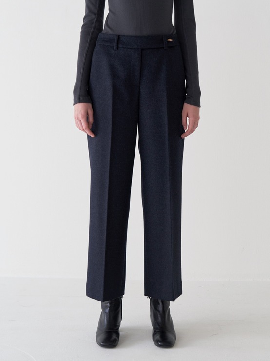Cashmere blend wide banding pants M3D314