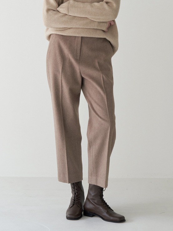 Wool stitch tailored pants M3D301BR