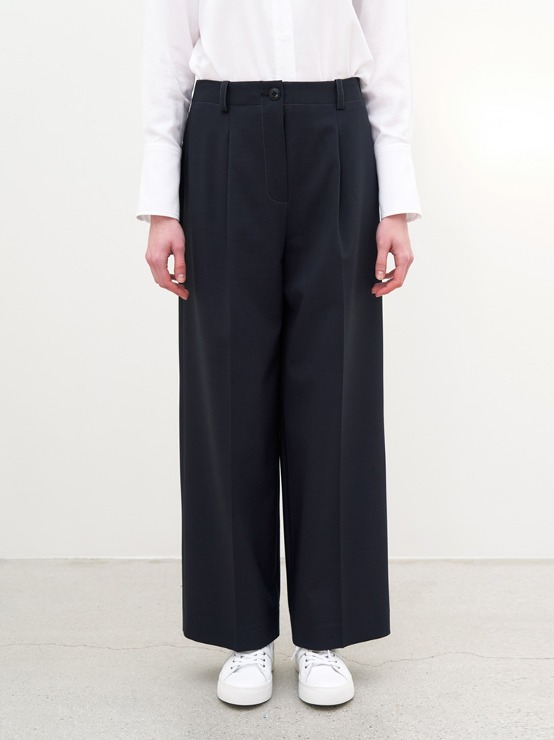 Twill texture wide pants M4A311