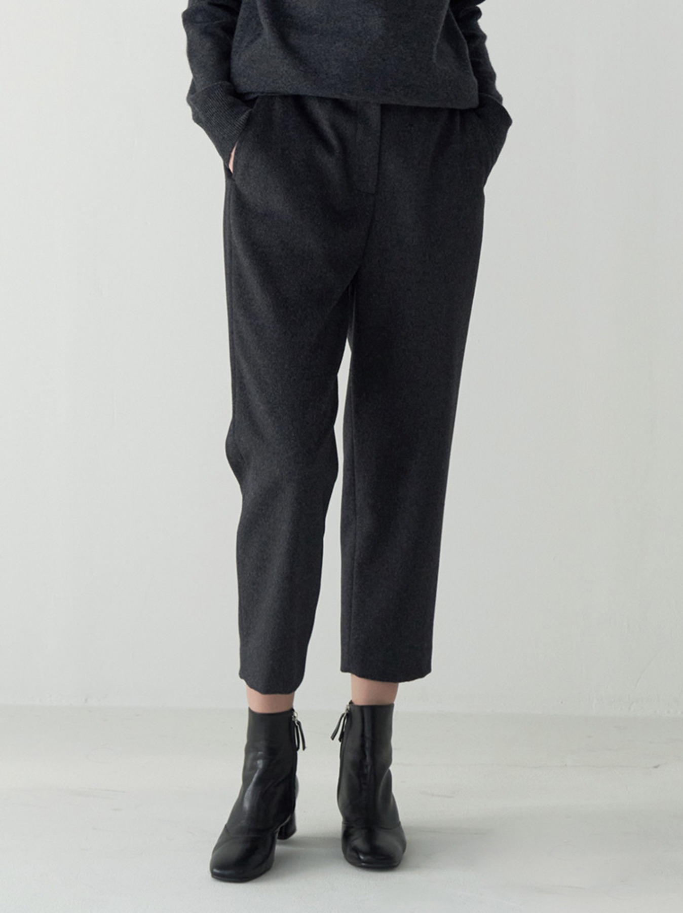 Cashmere blend straight pants M3D308