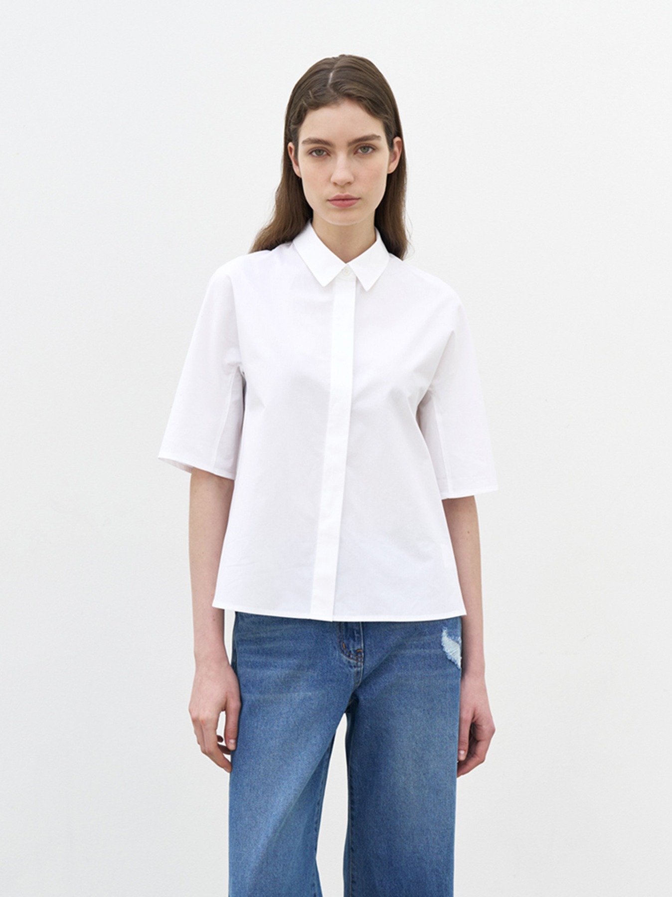 Dolman half sleeve blouse M4B203